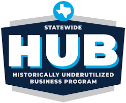 texas, hub, historically underutilized business 2024 logo